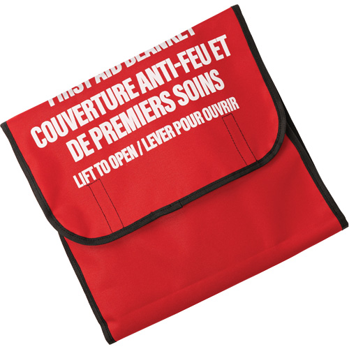 Couverture anti-feu avec sac de nylon Dynamic, Laine, 60" lo x 71" la Southpoint Industrial Supply