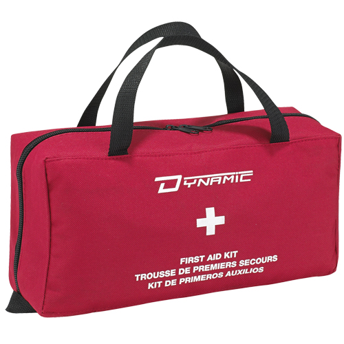 Trousse de premiers soins r&eacute;guli&egrave;re pour la maison Dynamic, Dispositif m&eacute;dical Classe 1, Sac en nylon Southpoint Industrial Supply