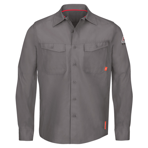 Chemises de travail IQ Endurance pour hommes, Petit, Gris Southpoint Industrial Supply