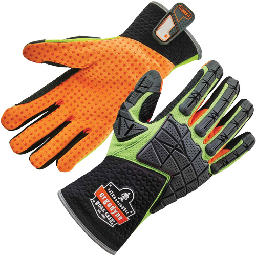Gants &agrave; dos absorbeur d'impacts ProFlex 925F(X), Petit, Paume en Cuir refendu, Poignet &agrave; enfiler Southpoint Industrial Supply