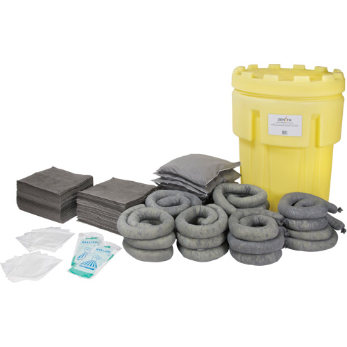 Premium Spill Kit, Universal, Salvage Drum, 95 US gal. Absorbancy Southpoint Industrial Supply