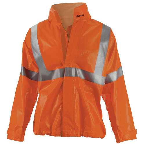 J162 310DH Utili-Gard&reg; FR Jacket, PVC, Large, Orange Southpoint Industrial Supply