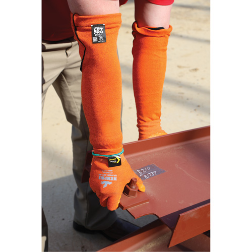 Memphis&reg; Sleeves, Kevlar&reg;, 18", ASTM ANSI Level A5, Orange Southpoint Industrial Supply