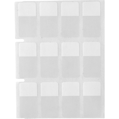 &eacute;tiquettes autoplastifiantes pour c&acirc;bles & fils de s&eacute;rie Core, Vinyle, 0,5" lo x 0,75" h, Transparent Southpoint Industrial Supply