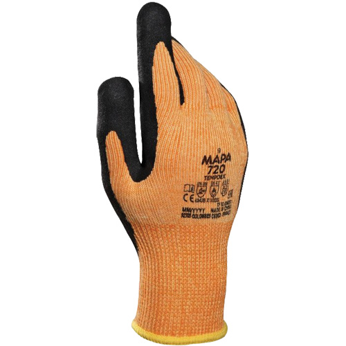 TempDex 720 Thermal Cut-Resistant Gloves, Size 7, Nitrile Coated, Aramid Shell, ASTM ANSI Level A2/EN 388 Level 3/EN 388 Level B Southpoint Industrial Supply