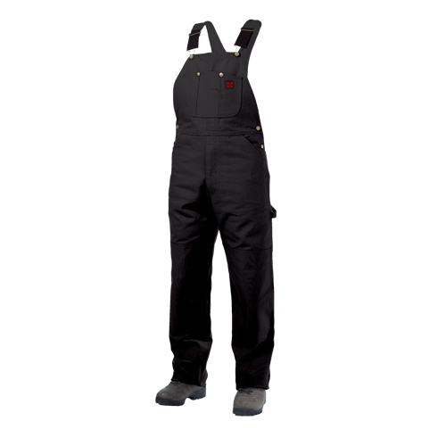 Salopettes en canevas de coton non doubl&eacute;e, Hommes, Grand, Noir Southpoint Industrial Supply