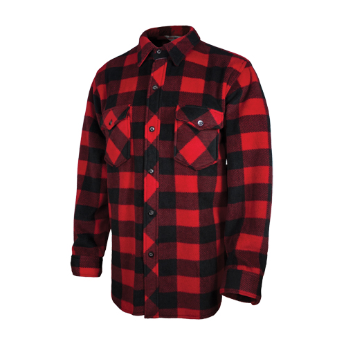 Chemise &agrave; carreaux en molleton solaire, Hommes, Grand, Rouge Southpoint Industrial Supply