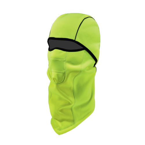 N-Ferno&reg; 6823 Wind-Proof Hinged Balaclava, Fleece, High-Visibility Lime Green Southpoint Industrial Supply