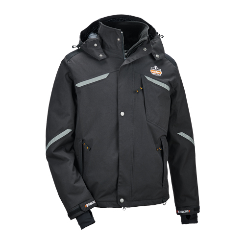 Manteau thermique N-Ferno 6466, Hommes, Petit, Noir Southpoint Industrial Supply