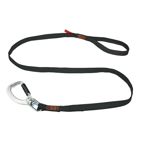 Squids&reg; 3129 Double-Locking Tool Lanyard with Swivel, Fixed Length, Carabiner/Loop Southpoint Industrial Supply