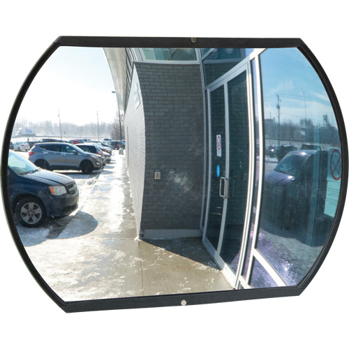 Miroir convexe rectangulaire/rond avec support, 24" h x 36" la, Int&eacute;rieur/Ext&eacute;rieur Southpoint Industrial Supply
