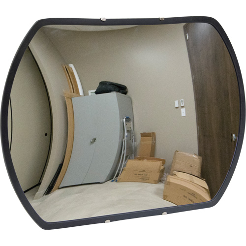 Roundtangular Convex Mirror with Bracket, 18" H x 26" W, Indoor/Outdoor Southpoint Industrial Supply