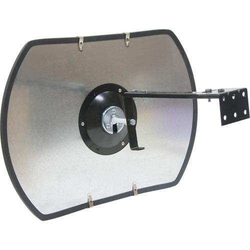Roundtangular Convex Mirror with Bracket, 18" H x 26" W, Indoor/Outdoor Southpoint Industrial Supply