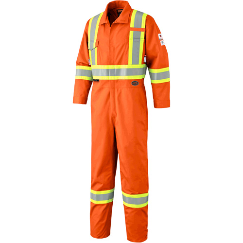 7702 FR Hi-Vis Safety Coveralls, Size 36, Orange Southpoint Industrial Supply