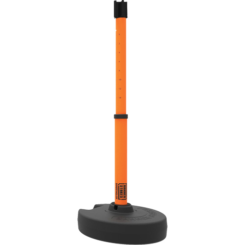 PLUS Barrier Post Set Receiver, 42" High, Orange Southpoint Industrial Supply