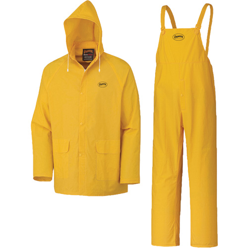 577 3-Piece Rain Suit, Polyester/PVC, 5X-Large, Yellow Southpoint Industrial Supply