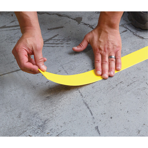 Tough-Mark Heavy-Duty Floor Marking, Rectangle, 48" L x 2" W, Yellow, Polyethylene Southpoint Industrial Supply