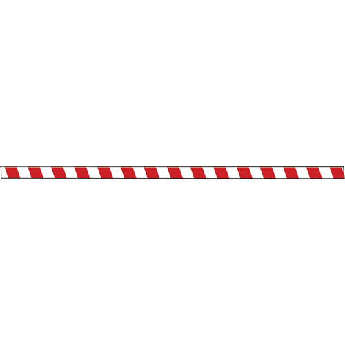 Marqueur robuste pour le sol Tough-Mark, Rectangle, 48" lo x 3" la, Rouge et blanc, Poly&eacute;thyl&egrave;ne Southpoint Industrial Supply