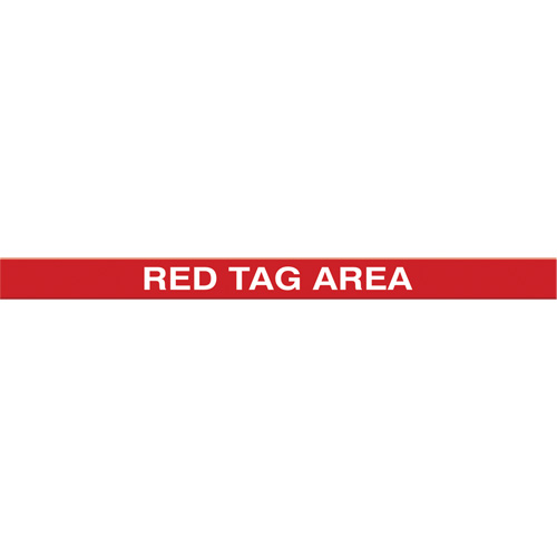 Marqueur robuste pour le sol Tough-Mark, Rectangle, 48" lo x 3" la, Rouge, Poly&eacute;thyl&egrave;ne Southpoint Industrial Supply