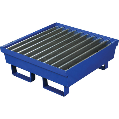 Steel Spill Containment Pallet, 17 US gal. Spill Capacity, 27" x 25.75" x 6" Southpoint Industrial Supply