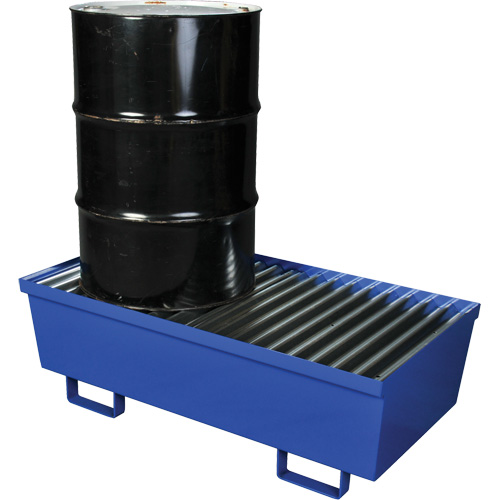 Steel Spill Containment Pallet, 74 US gal. Spill Capacity, 27" x 51.25" x 13" Southpoint Industrial Supply