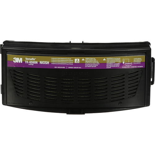 Versaflo Multi-Gas/HE Cartridge, Ammonia/Chlorine Dioxide/Chlorine Gas/Hydrogen Chloride/Hydrogen Fluoride/Mercury/Methylamine/Organic Vapour/Particulates/SO2 Sulfur Dioxide, Pack of 1 Southpoint Industrial Supply