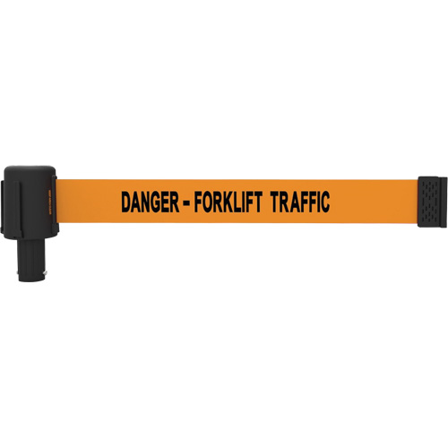 PLUS Banner Cassettes, Danger - Forklift Traffic, 15', Orange Tape Southpoint Industrial Supply
