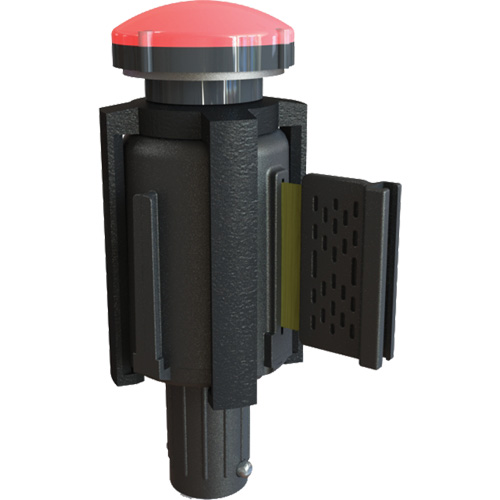 PLUS Barrier System Strobe Light Bracket & Red Strobe Light, Black Southpoint Industrial Supply