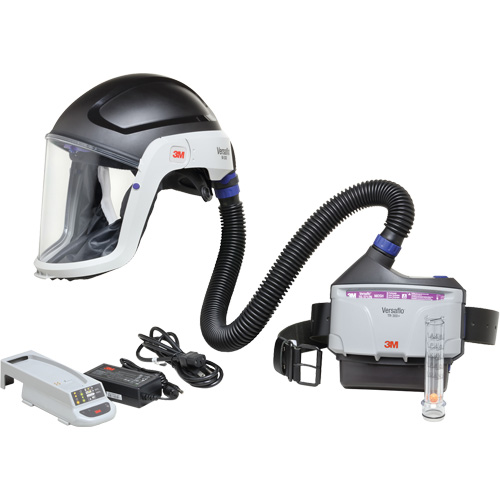 Ensemble APR &agrave; &eacute;puration d'air motoris&eacute; pour industrie lourde Versaflo, Capuchon & visi&egrave;re, Pile Lithium-ion Southpoint Industrial Supply