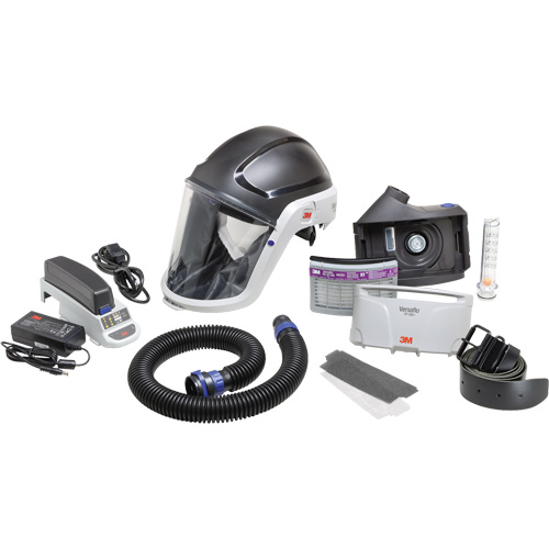 Ensemble APR &agrave; &eacute;puration d'air motoris&eacute; pour industrie lourde Versaflo, Capuchon & visi&egrave;re, Pile Lithium-ion Southpoint Industrial Supply