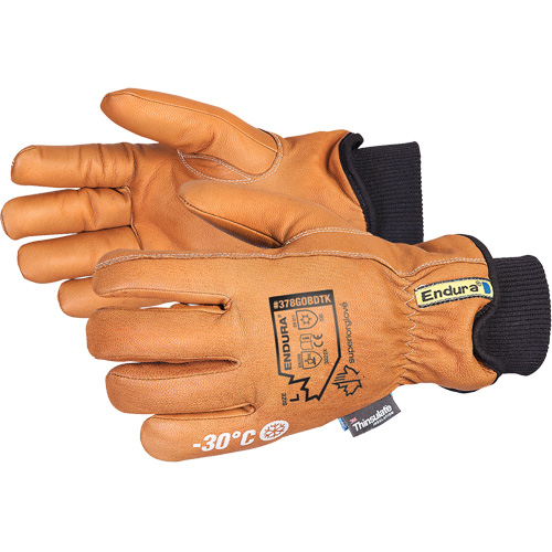 Endura&reg; Deluxe Winter Driver's Glove, X-Small, Grain Goatskin Palm, Thinsulate Inner Lining Southpoint Industrial Supply