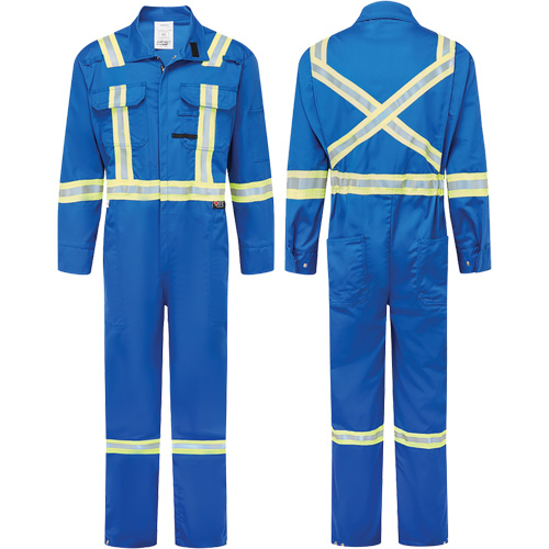 UltraSoft&reg; 9 oz. Deluxe Coveralls, Size 40T, Royal Blue Southpoint Industrial Supply