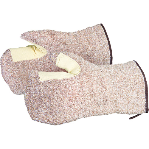 CoolGrip&reg; Baker's Mitts, Terry Cloth, Large, Protects Up To 446° F (230° C) Southpoint Industrial Supply
