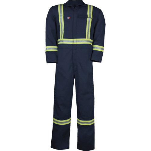 Westex UltraSoft&reg; Unlined Coveralls, Size Large (Tall), Navy Blue, 12.4 cal/cm2 Southpoint Industrial Supply