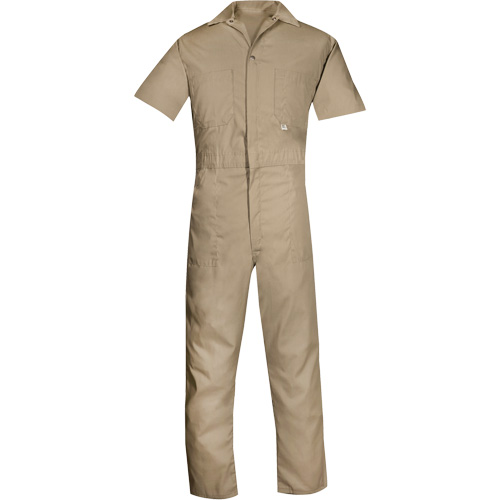 Short-Sleeved Coveralls, Men's, Tan, Size Medium (Tall) Southpoint Industrial Supply
