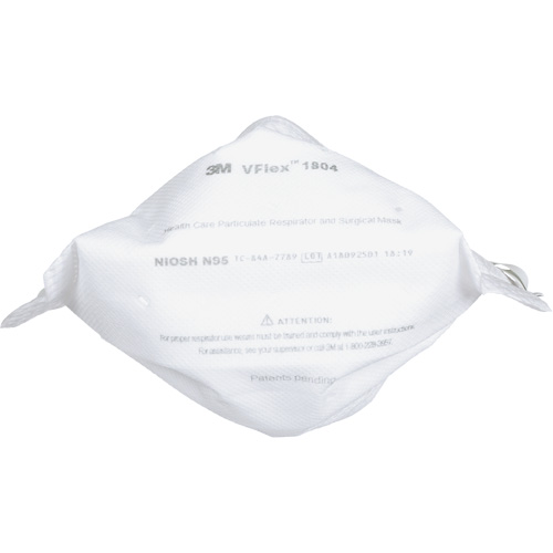 Respirateur et masque chirurgical VFlex contre les particules en sant&eacute;, N95, Certifi&eacute; NIOSH Southpoint Industrial Supply