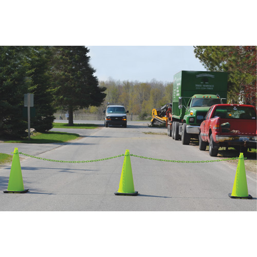 Ensemble de c&ocirc;nes de signalisation et chaînes, 28", Orange Southpoint Industrial Supply