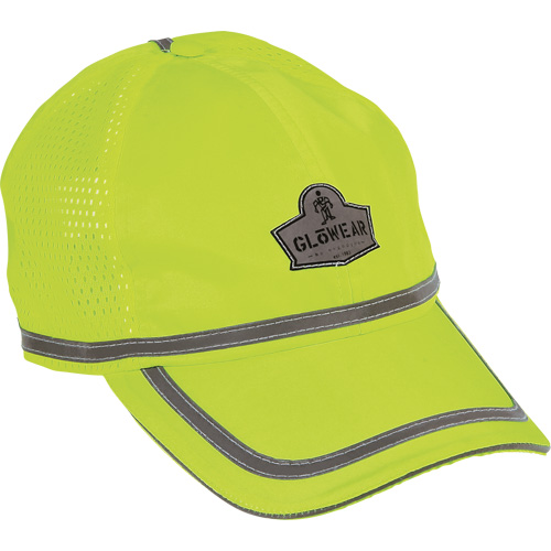 GloWear&reg; 8930 High Visibility Baseball Cap, High Visibility Lime-Yellow, Polyester Southpoint Industrial Supply