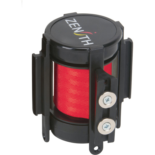 Cassette de ruban magn&eacute;tique pour barri&egrave;re de contr&ocirc;le des foules personnalis&eacute;e, 7', Ruban Rouge Southpoint Industrial Supply