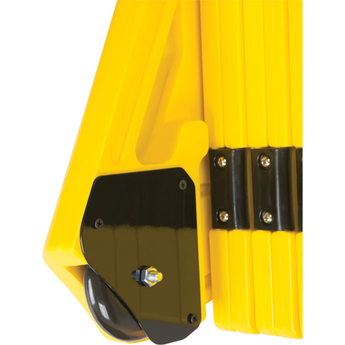 Portable Mobile Barrier, 40" H x 13' L, Yellow Southpoint Industrial Supply