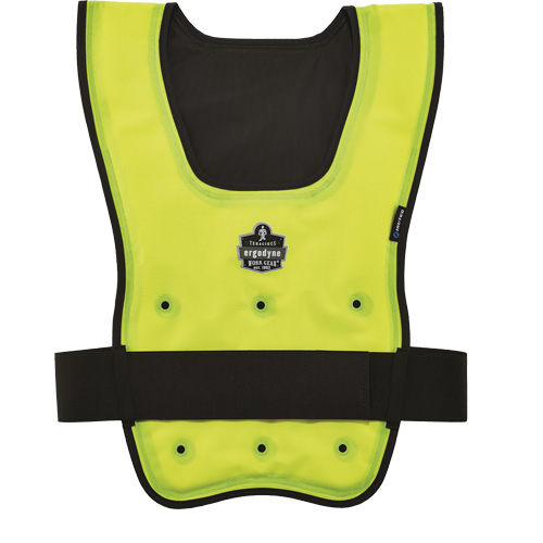 Chill-Its&reg; 6687 Economy Dry Evaporative Cooling Vest, Large/X-Large, High Visibility Lime-Yellow Southpoint Industrial Supply