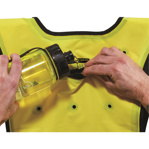 Chill-Its&reg; 6687 Economy Dry Evaporative Cooling Vest, Large/X-Large, High Visibility Lime-Yellow Southpoint Industrial Supply