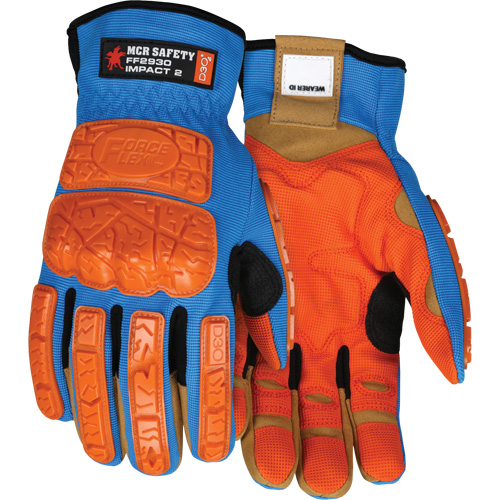 Gants antichocs Forceflex, Moyen, Paume en Synth&eacute;tique, Poignet &agrave; enfiler Southpoint Industrial Supply