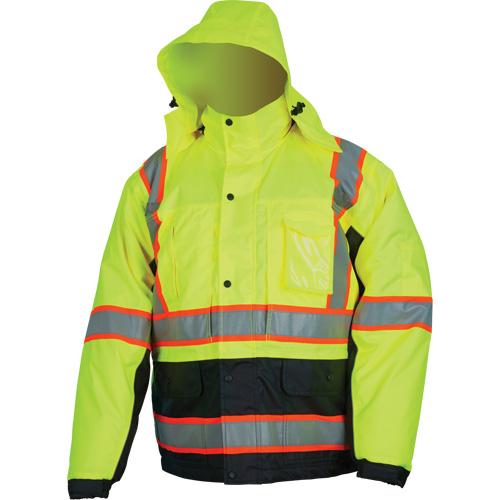 Veste isol&eacute;e haute visibilit&eacute;, Polyester/Polyur&eacute;thane, Jaune lime haute visibilit&eacute;, Petit Southpoint Industrial Supply