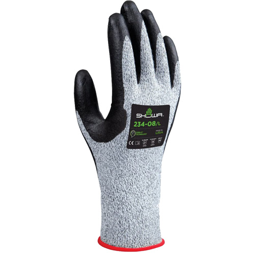 234 Cut Resistant Gloves, Size 6/Small, 15 Gauge, Foam Nitrile Coated, HPPE Shell, ANSI/ISEA 105 Level 4/EN 388 Level D Southpoint Industrial Supply