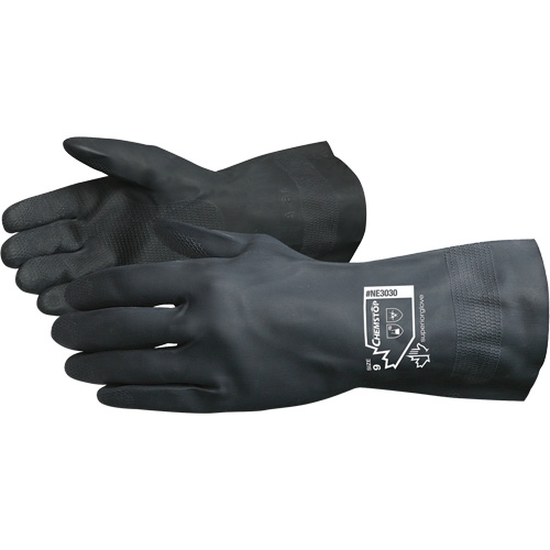 Chemstop Lined Chemical-Resistant Gloves, Size 7, 12" L, Neoprene, Flock-Lined Inner Lining, 30-mil Southpoint Industrial Supply