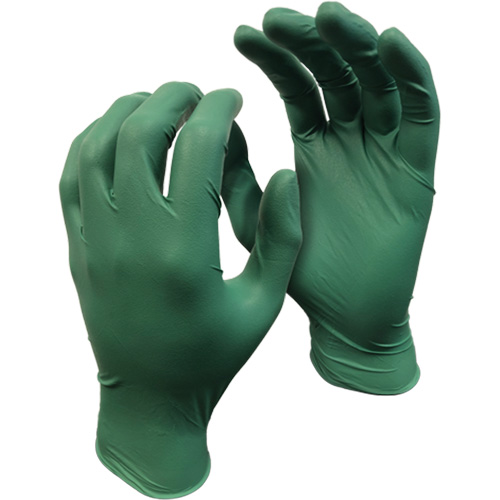 Gants 5559PF Green Monkey, Petit, Nitrile, 4 mils, Sans poudre, Vert Southpoint Industrial Supply