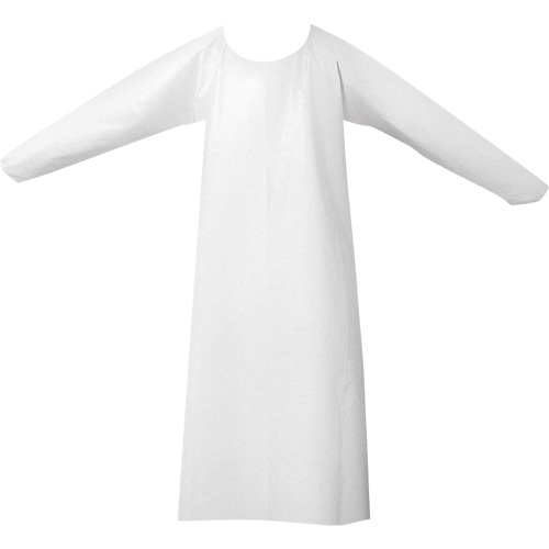 CoverMe Gowns, One Size, White, Polyurethane Southpoint Industrial Supply
