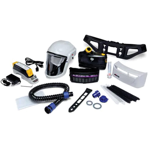 Versaflo Powered Air Purifying Respirator Painter's Kit, Headcover & Faceshield, Lithium-Ion Battery Southpoint Industrial Supply