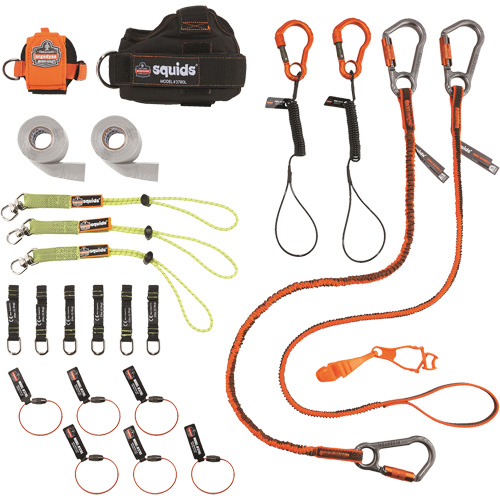 Squids&reg; 3183 Carpenter & Laborer's Tool Tethering Kit Southpoint Industrial Supply